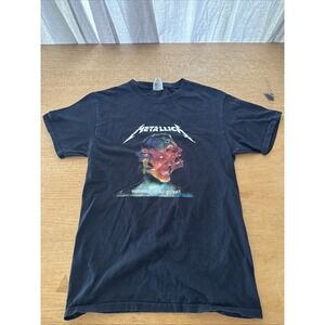 Metallica Mens Black Short Sleeve Crew Neck Hardwired Tour  2017 T-Shirt Size S